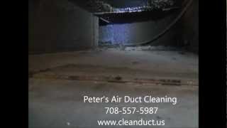 Peters Air Duct CleaningVIPER SYSTEM 708 557 5987 wwwcleanductuswmv [upl. by Nnaid]