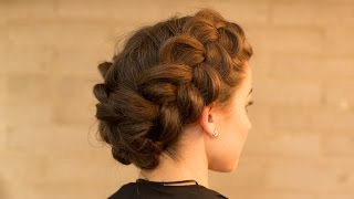 Double Dutch Braid Upstyle in Minutes [upl. by Enait613]