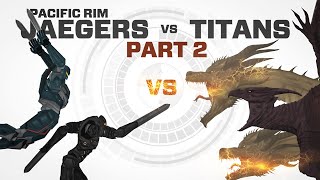 Monsterverse Titans vs Pacific Rim Jaegers Part 2  Rodan Mothra Ghidorah [upl. by Enetsirhc]