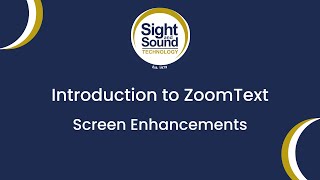 ZoomText Screen Enhancements [upl. by Livvi915]