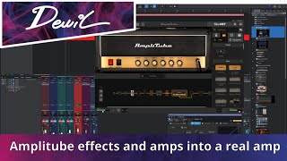 Amplitube effects and amps into a real amp [upl. by Ahsetra]