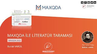 Webinar MAXQDA ile Literatür Taraması [upl. by Cavanagh]