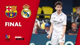 RESUMEN FC BARCELONA 02 REAL MADRID FINAL LALIGA PROMISES [upl. by Enilesoj]