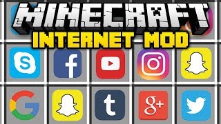 Minecraft INTERNET MOD Mod Showcase [upl. by Namurt]