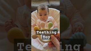 Teething Toybabydevelopment 4monthsold cuteteething [upl. by Adym]