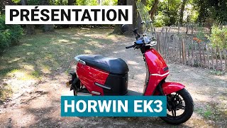 Horwin EK3  un petit scooter 125 électrique pratique et efficace [upl. by Jecon]