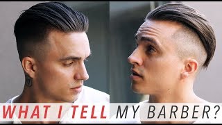 How I Get My Haircut  What I Tell My Barber  STEP BY STEP Undercut Tutorial 4118 [upl. by Ashleigh]