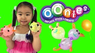 Oonies Inflatable Balloon You Can Create Started Kit Toys Review with Instructions [upl. by Adnyc]