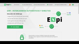 🔴 EXPIBOT  ZOOM  ARBITRAJE AUTOMÁTICO Y MANUAL  MERCADOS OTC EXTRABURSÁTIL CYPTOMONEDAS [upl. by Genesa]