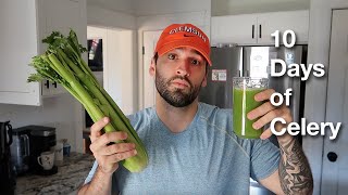 I drank CELERY JUICE for 10 days and heres what happened [upl. by Arbmahs]