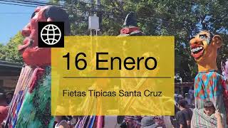 Fiestas Típicas Nacionales Santa Cruz │16 Enero 2024 [upl. by Sauers]