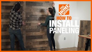 How to Install Paneling  Wall Ideas amp Projects  The Home Depot [upl. by Otsuj]