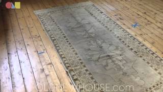 4x10 Distressed Oushak Rug Runner ee001501 [upl. by Dianuj]