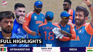 IND vs AFG Match Highlights  India vs Afghanistan Match Highlights  T20 World Cup 2024 Highlights [upl. by Innob]