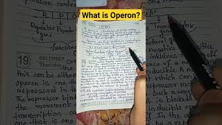 Operon ConceptGene Regulation  What is Operon genetics biology shorts [upl. by Anayeek]