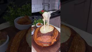 Fondue no Pão Italiano delicioso 🍞🧀 [upl. by Ydnis]