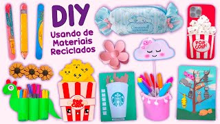 10 DIY ARTESANATO COM MATERIAIS RECICLADOS  FÁCEIS E BARATOS [upl. by Angi]