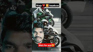 Ninja H2S 🆚 hayabusa race ✌h2rshow automobile ninjah2sx kawasakih2lovers [upl. by Vasquez]