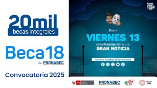 🚀Mañana Sale Beca 18 2025  Información Previa Sobre El Concurso😵 Resolviendo Dudas Sobre Beca 18✅ [upl. by Elvera]