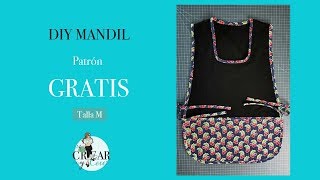 DIY Mandil con Bolsas  PATRÓN GRATIS  Mandil para Maestras [upl. by Yramanna]