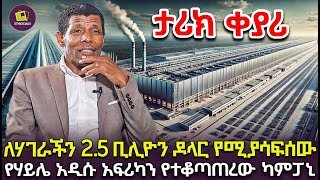 ለሃገራችን 25 ቢሊዮን ዶላር የሚያሳፍሰው የሃይሌ አዲሱ አፍሪካን የተቆጣጠረው ካምፓኒ [upl. by Epotimet]