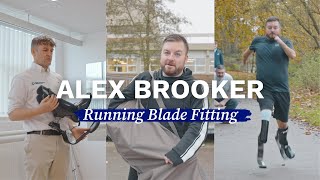 Alex Brooker gets new running blades  Dorset Orthopaedic [upl. by Tnelc]