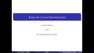 Ãreas sob Curvas Parametrizadas [upl. by Mariken]