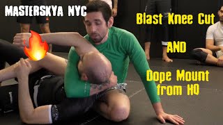 Masterskya BJJ NYC  Blast Knee Cut Wiltse Style  Dope Mount from HQ [upl. by Narud]