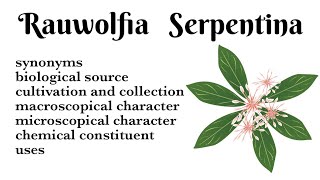 Rauwolfia Serpentina sarpagandha Indian snake plant explain in easy language [upl. by Derrej]