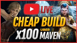 x100 UBER MAVEN🔴with 15 Divine Deadeye Build PoE 325 [upl. by Esilahc]