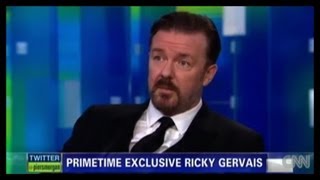 Ricky Gervais on Steve Carell And Twitter  Piers Morgan Tonight [upl. by Gearalt]