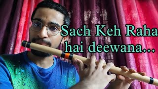 Mausam Mausam Tha Suhana Bada  Sach Keh Raha Hai Deewana  Flute Cover [upl. by Enitsej]