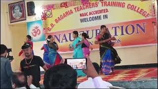 GD Bagaria Teachers Praivate College Me New Students Wel Come Program ka Dance [upl. by Darsey]