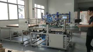 Automatic carton labeling machine [upl. by Notaes]