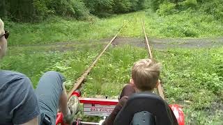 Catskills Phoenicia NY RailExplorers Rail Biking [upl. by Aelat]