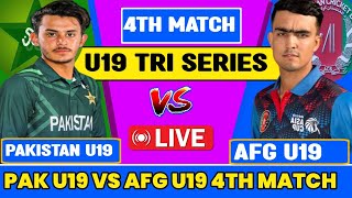 Pakistan u19 vs Afghanistan u19 2024 tri series live match today afg u19 vs pak u19 live match [upl. by Atal]