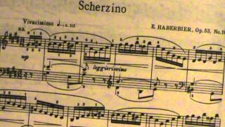 Haberbier Etudes Poesies Opus 53 Scherzino [upl. by Glover282]