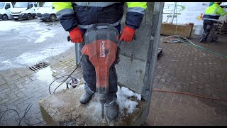 Größter HILTI Elektro Abbruchhammer der Welt 230V [upl. by Lemahs]