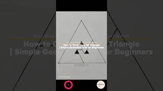 How to Draw Easy 3D Triangle  Simple Geometric Arts for Beginners howtodraw geometricart 3dart [upl. by Beberg]