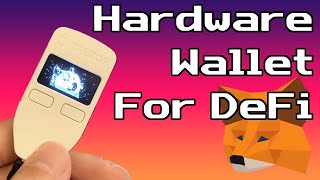 Using a Hardware Wallet for DeFiMetamask Trezor [upl. by Kcinimod846]