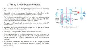 Lecture1 Dynamometers and Breaking Power Prony Brake Dynamometer [upl. by Perla931]