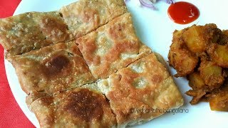 কলকাতার বিখ্যাত এগ চিকেন মোগলাই পরোটা  MOGLAI POROTA  EGG CHICKEN MUGHLAI PARATHA [upl. by Narrat]