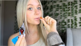 ASMR Pure Whisper Ramble While Eating Gummies🍬Surprise to Tell You [upl. by Arni]