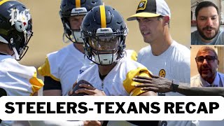 NFL preseason Steelers vs Texans reaction recap amp highlights  How did Justin Fields look [upl. by Levram]