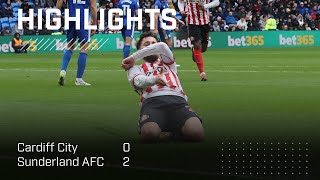 Big Win In Cardiff  Cardiff City 0  2 Sunderland AFC  EFL Championship Highlights [upl. by Tarryn]