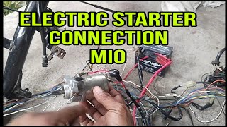 ELECTRIC STARTER CONNECTION Mio i125 Mio Soul  WIRINGS CONNECTION PART 2 [upl. by Ottie]