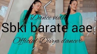 sbki baratein aayi 🥰 wedding dance💃 choreography  office Divya dancer  dance cover [upl. by Nodab]