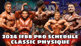 2024 Classic Physique IFBB Pro Schedule  March 1st  Dec 22nd [upl. by Gaylord327]