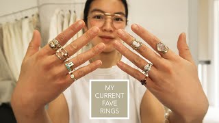 EVERYDAY JEWELRY  UPDATED RING COLLECTION  My Most Worn Rings amp How I Style Them [upl. by Bernard]