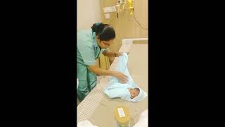 How to Swaddle Baby with a wrap New born baby swaddle wrap kids kidsvideo trending live 2024 [upl. by Setarcos]